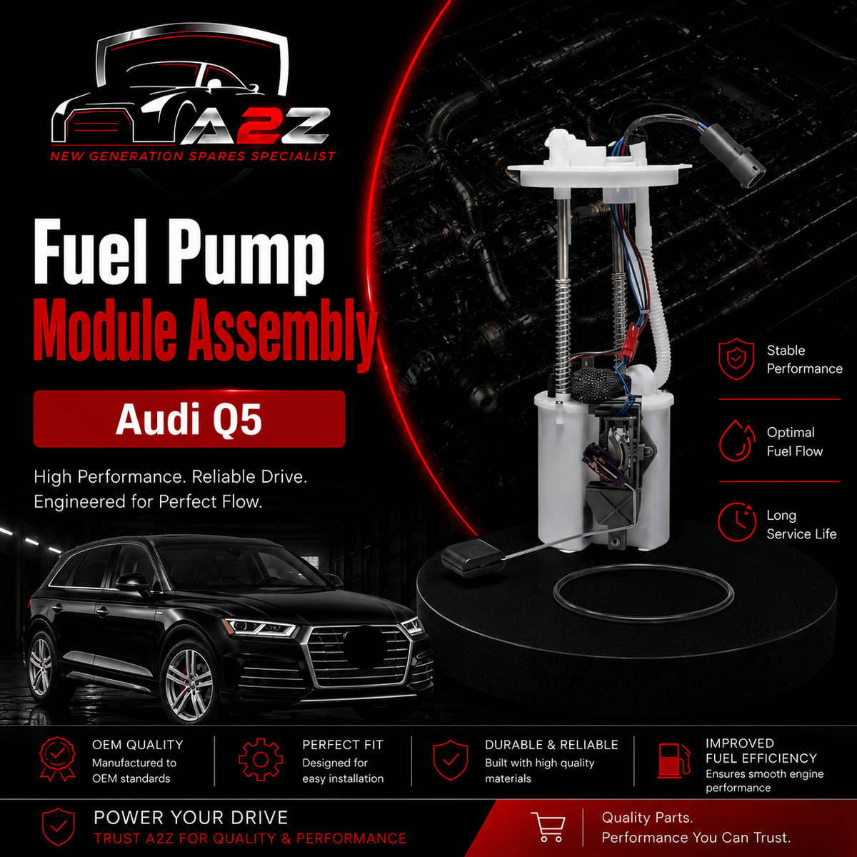 Fuel Pump Assembly 8R0919051K Compatible With Audi Q5 Tag No.20