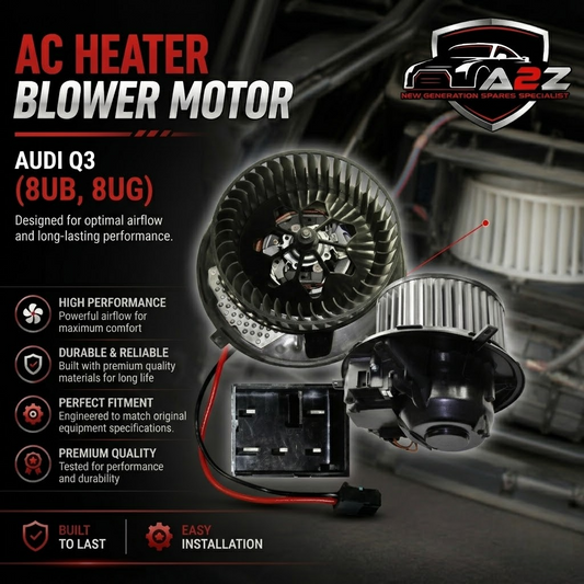 AC Heater Blower Motor 1K2820015G 1K2820015H Compatible with AUDI Q3 (8UB, 8UG) & TT (8J3) & SKODA OCTAVIA II (1Z3) | LAURA & SUPERB II (3T4) & YETI (5L) & VW BEETLE (5C1, 5C2)