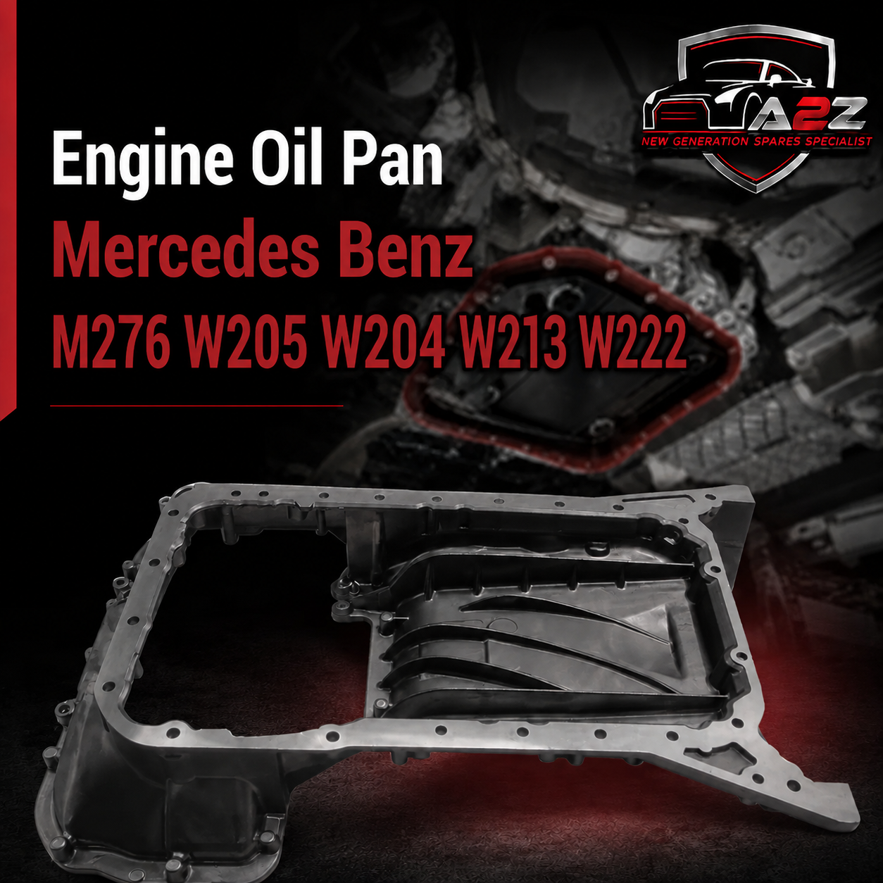 Engine Oil Pan 2760142400 Compatible With Mercedes Benz M276 W205 W204 W213 W222