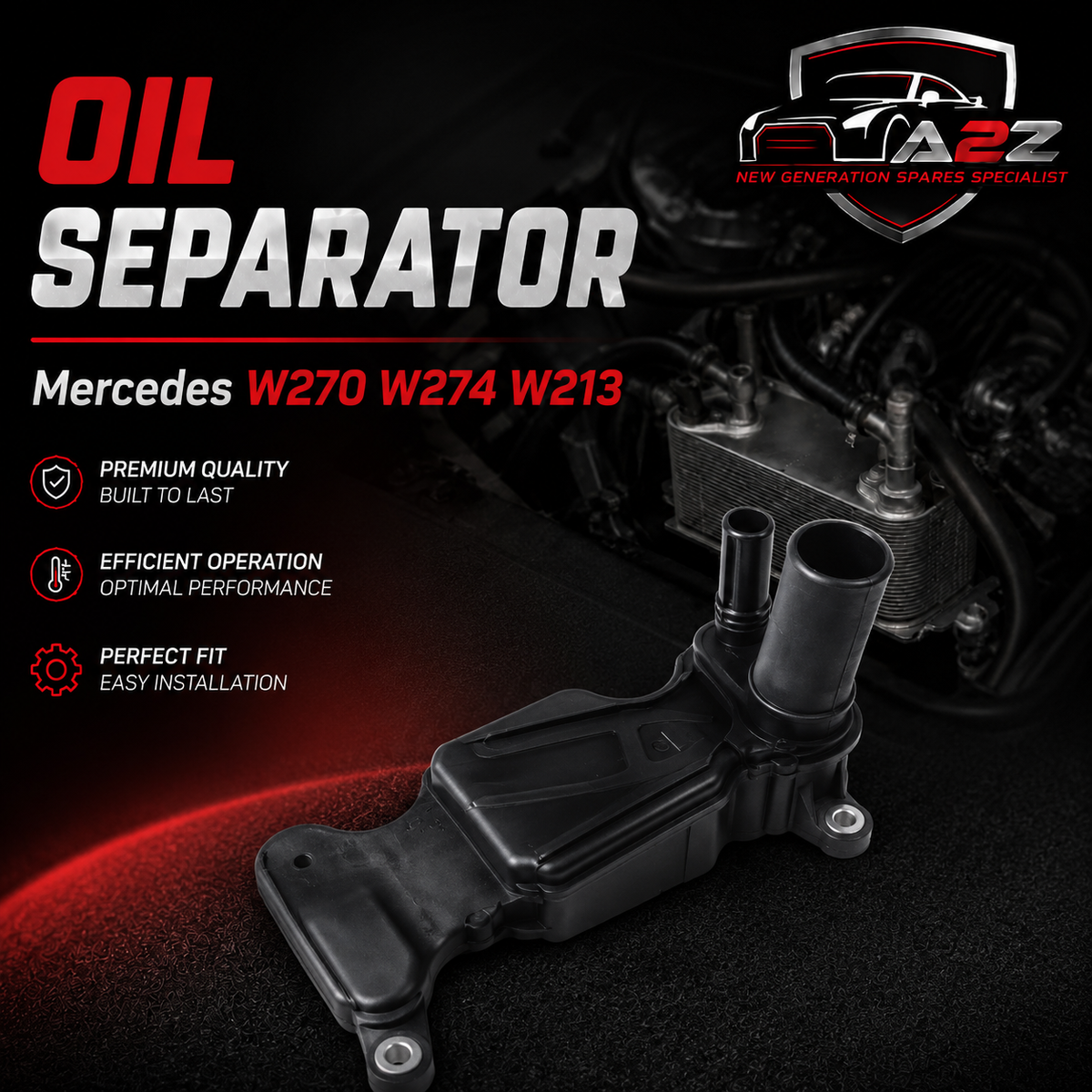 Oil Separator A2700109703 A2700104203 A2700105401 A2700103801 Compatible With Mercedes W270 W274 W213