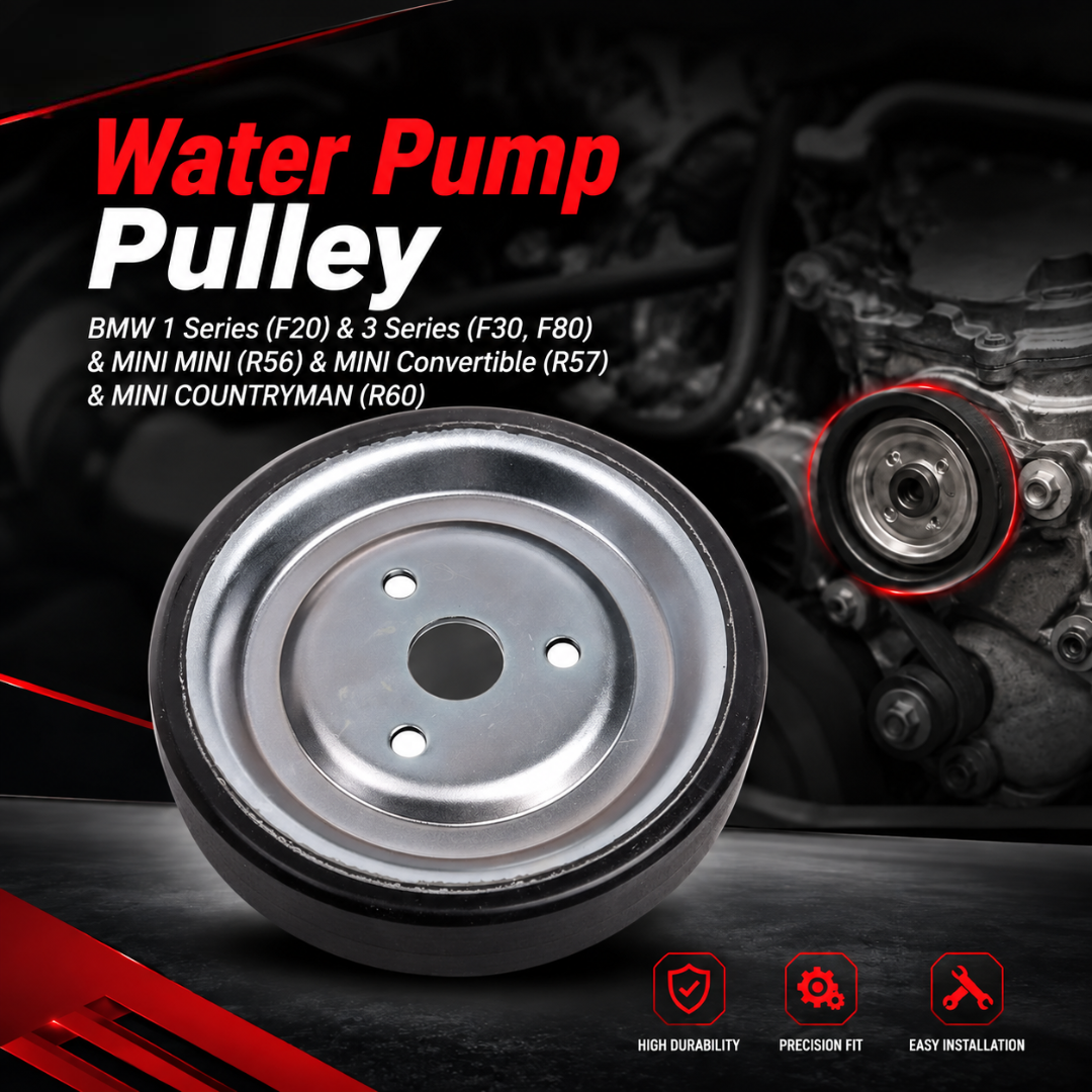 Water Pump Pulley 11517619020 11517545958 11517571012 Compatible With BMW 1 Series (F20) & 3 Series (F30, F80) & MINI MINI (R56) & MINI Convertible (R57) & MINI COUNTRYMAN (R60) Tag-CP-20