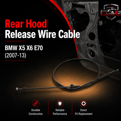 Rear Hood Release Wire Cable 51237184452 Compatible With BMW X5 X6 E70 (2007-13)
