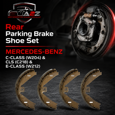 Rear Parking Brake Shoe Set A0054203620 0054203620 Compatible With MERCEDES-BENZ C-CLASS (W204) & CLS (C218) & E-CLASS (W212)