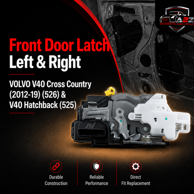 Front Door Latch Left 31440389 Right 31440390 Compatible With VOLVO V40 Cross Country (2012-19) (526) & V40 Hatchback (525)