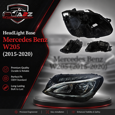 Headlight Base Compatible With Mercedes Benz W205 (2015-2020) Tag No.101/110/118