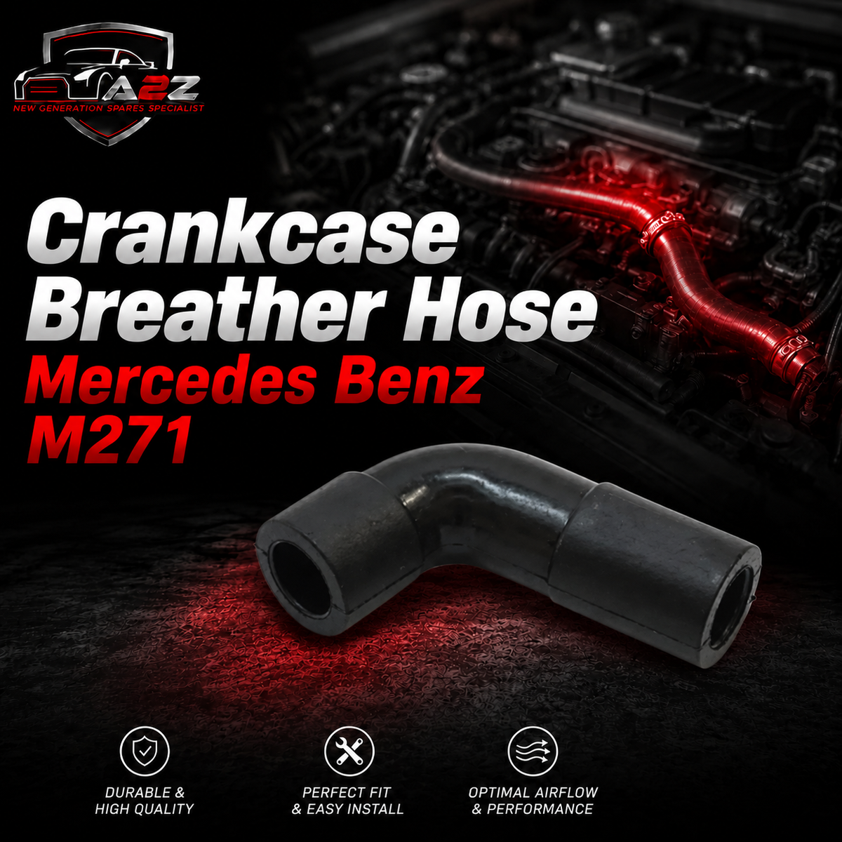 Crankcase Breather Hose 2710181582 2710180182 2710180982 A2710181582 A2710180182 A2710180982 Compatible With Mercedes Benz M271