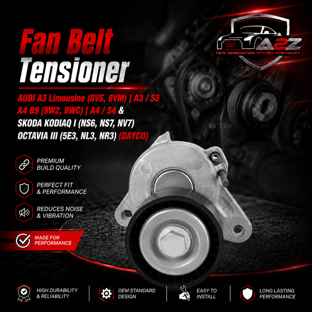 Fan Belt Tensioner APV3208 04L903315A 04L903315B 04L903315F Compatible With AUDI A3 Limousine (8VS, 8VM) | A3 / S3 A4 B9 (8W2, 8WC) | A4 / S4 & SKODA KODIAQ I (NS6, NS7, NV7) OCTAVIA III (5E3, NL3, NR3) (DAYCO)