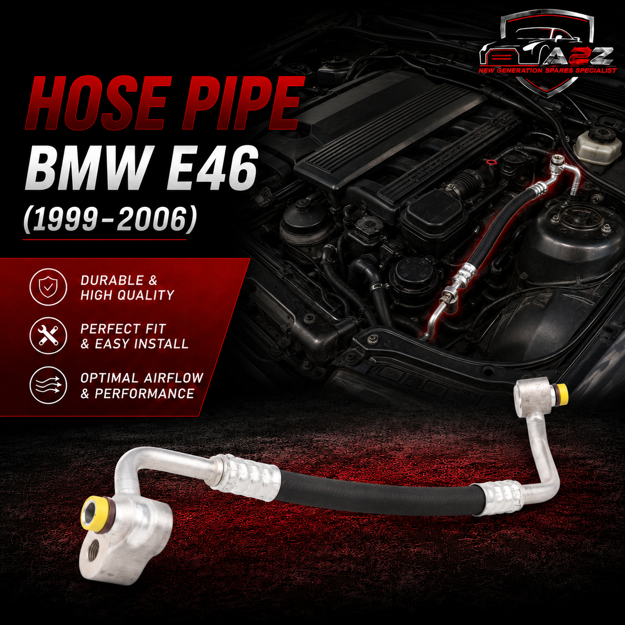 Hose Pipe 64536904013 64536905933 64538363237 Compatible With BMW 3 Series E46