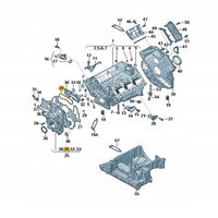 Elbow (Thermostat)  059103525F Compatible With AUDI A4 B8 A6 A8 Q5 Q7 Tag-E-43