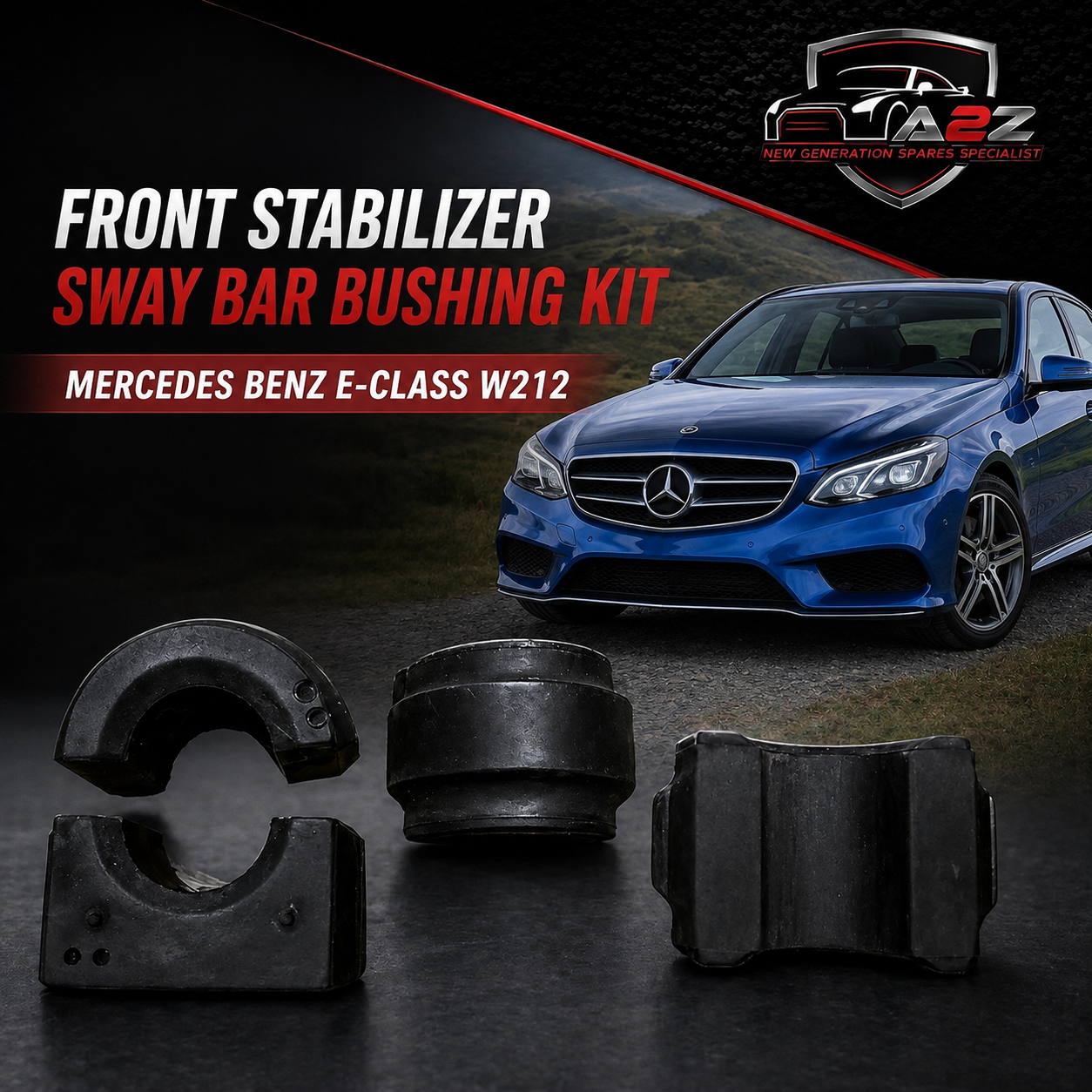 Front Stabilizer Sway Bar Bushing Kit 2123230965 A2123230965 Compatible With MERCEDES BENZ E-CLASS W212