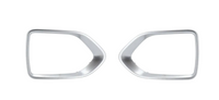Matt Silver Chrome Fog Cover Chrome Set Left T2H45352 & Right T2H45350 Compatible With Jaguar XF (2021-2024) Tag No.627