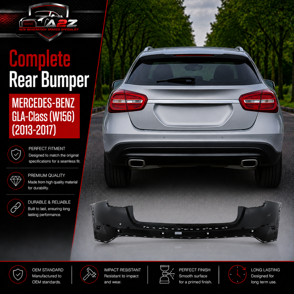 Rear Bumper A1568802540 Compatible With MERCEDES-BENZ GLA-Class (W156) (2013-2017) Tag No.13