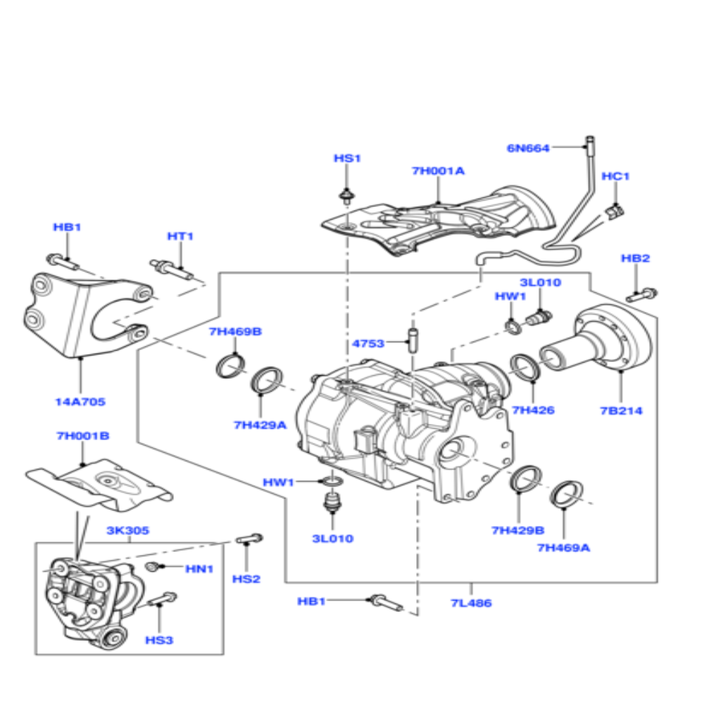 Oil Seal LR003153 Compatible With  DISCOVERY SPORT (L550) FREELANDER 2 (L359) | LR2 RANGE ROVER EVOQUE (L538) RANGE ROVER EVOQUE (L551)