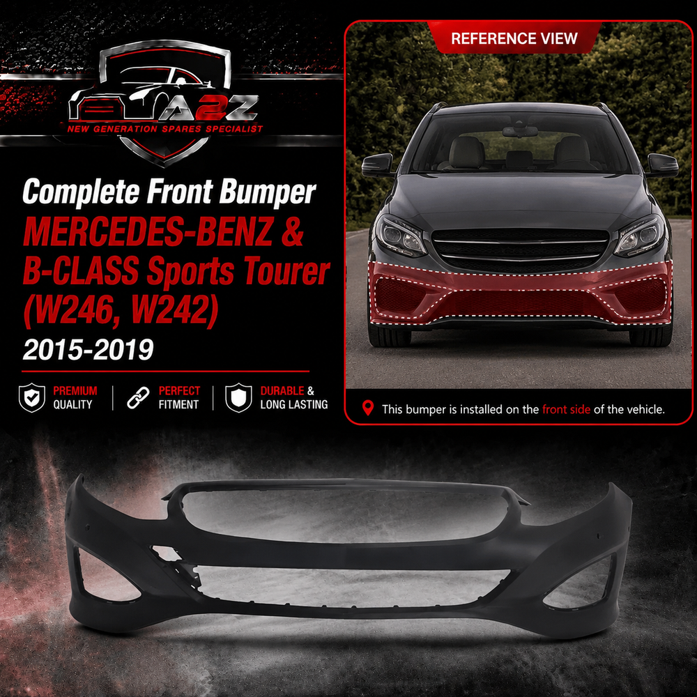 Complete Front Bumper A2468804640 A24688046409999 Compatible With MERCEDES-BENZ & B-CLASS Sports Tourer (W246, W242) Tag No.302