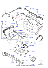 Rear Bumper Bracket Right LR072326 & Left LR072327 Compatible With Land Rover Range Rover Vogue - L405 (2018-2022) Tag No.3252