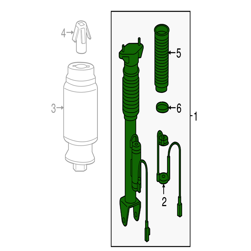Rear Air Suspension Shock Absorber Strut 2923201600 2923200600 A2923201600 A2923200600 Compatible With MERCEDES-BENZ GLE (W166) & GLE Coupe (C292)