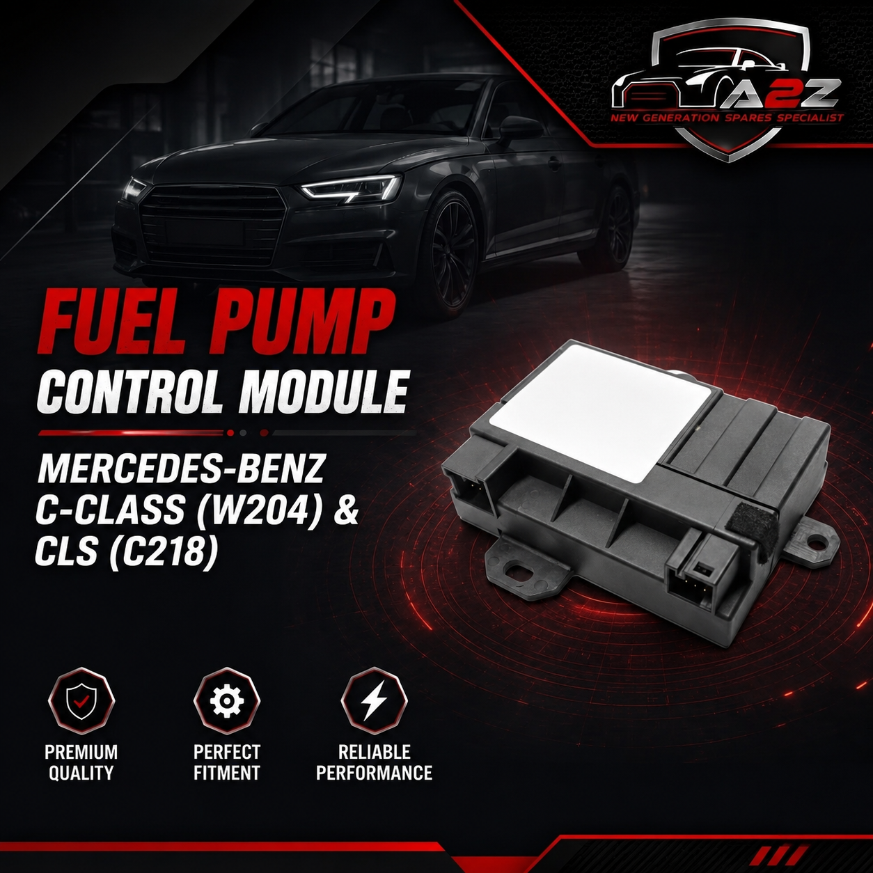 Fuel Pump Control Module A2129000306 0009003101 2124400314 2129001900 Compatible with MERCEDES-BENZ C-CLASS (W204) & CLS (C218) & E-CLASS (W212) & GL-CLASS (X164) & GL-CLASS (X166) & GLE (W166) & GLS (X166) Tag-FR-08