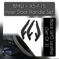 Inner Door Pull Handle Set Black Left 51417292243 & Right 51417292244 BMW F15 F16