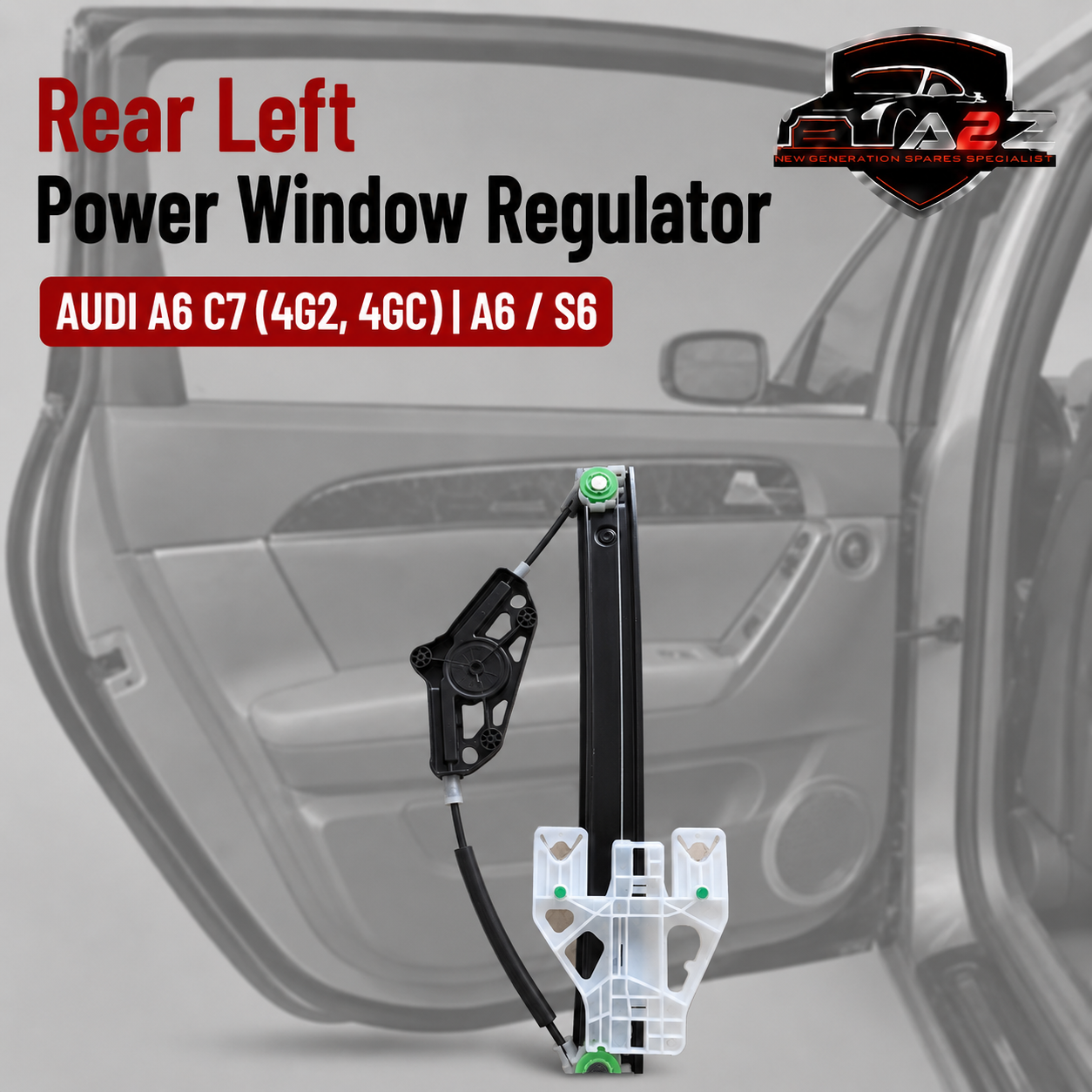 Rear Left Power Window Regulator 4G0839461  Compatible with AUDI A6 C7 (4G2, 4GC) | A6 / S6
