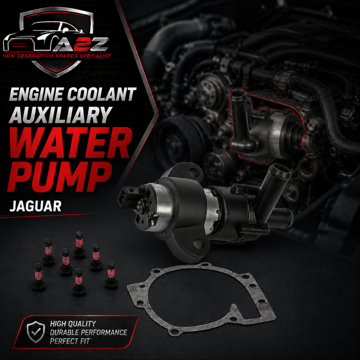 Engine Coolant Auxiliary Water Pump XR82523 Compatible With Jaguar S-Type
