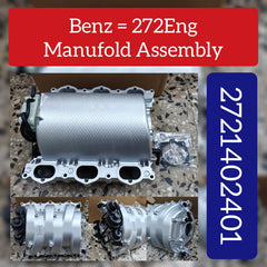 Intake Manifold Assembly 2721402401 2721402201 Compatible With MERCEDES-BENZ C-CLASS (W204) & E-CLASS (W211, W212) & M-CLASS (W164) & R-CLASS (W251, V251) & S-CLASS (W221, V221)