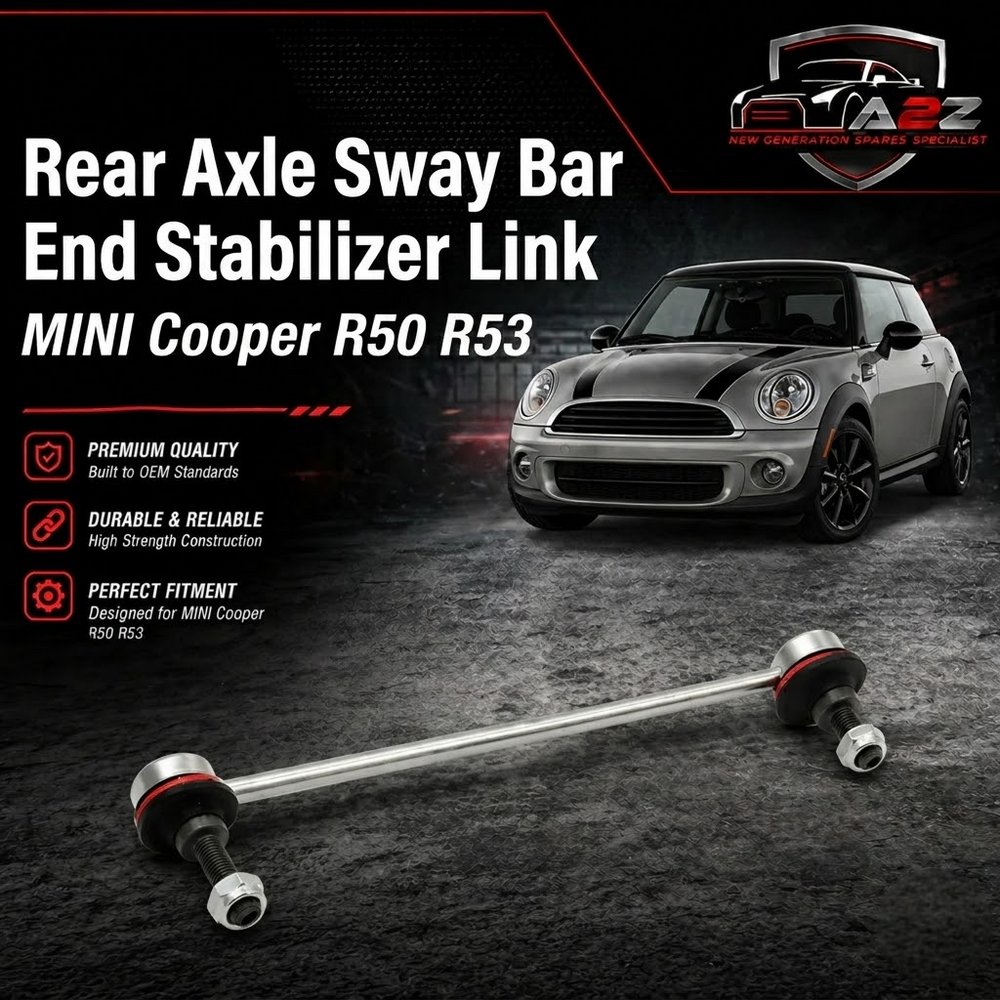 Rear Axle Sway Bar End Stabilizer Link Right & Left 33506772789  Set Compatible With MINI (R50, R53) & MINI (R56) & MINI CLUBMAN (R55) & MINI Convertible (R52)