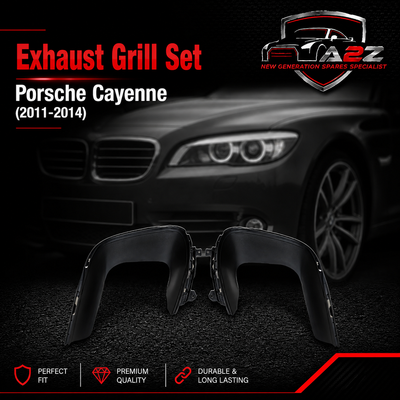 Exhaust Grill Set Left 958505837009B9 & Right 958505838009B9 Compatible With Porsche Cayenne (2011-2014) Tag No.518