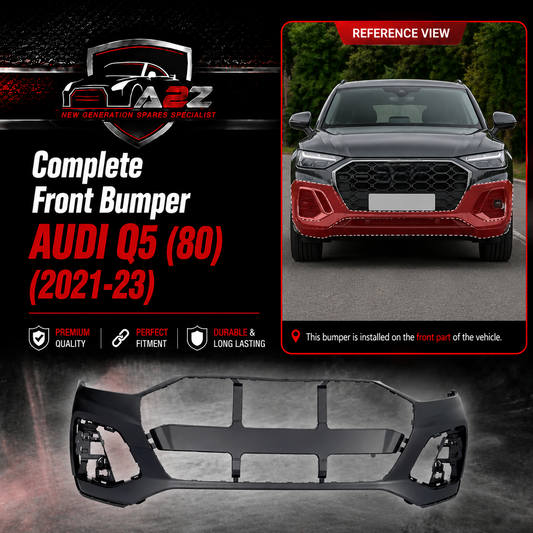 Complete Front Bumper 80D807065 Compatible With AUDI Q5 (80) (2021-23) Tag No.96B
