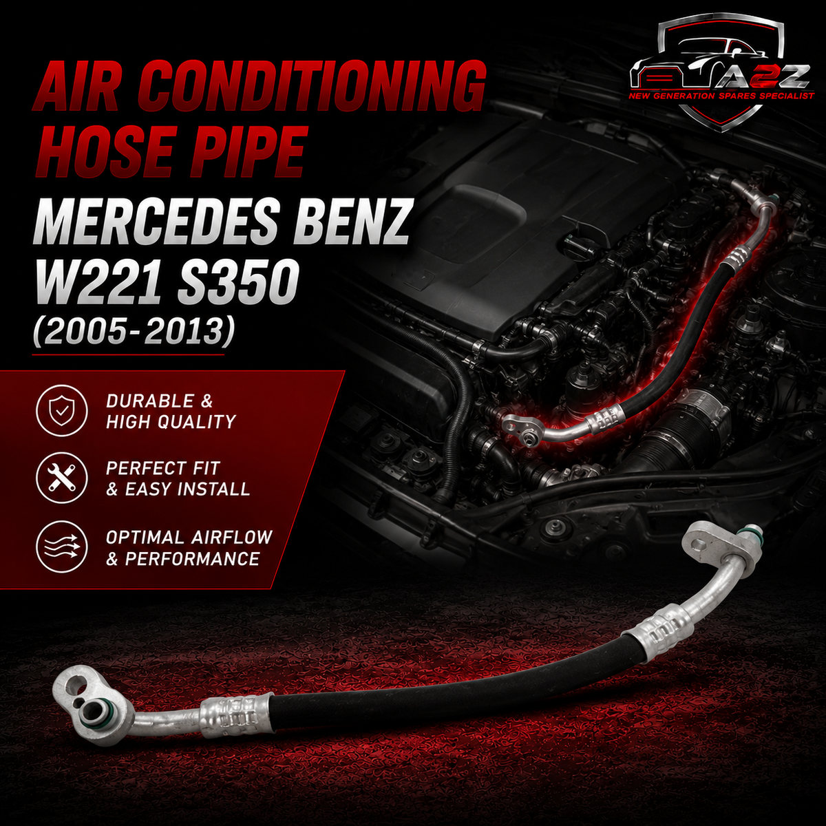 Air Conditioning Hose pipe 2218301516 A2218301516 Compatible With Mercedes Benz S-Class W221 S350/S500