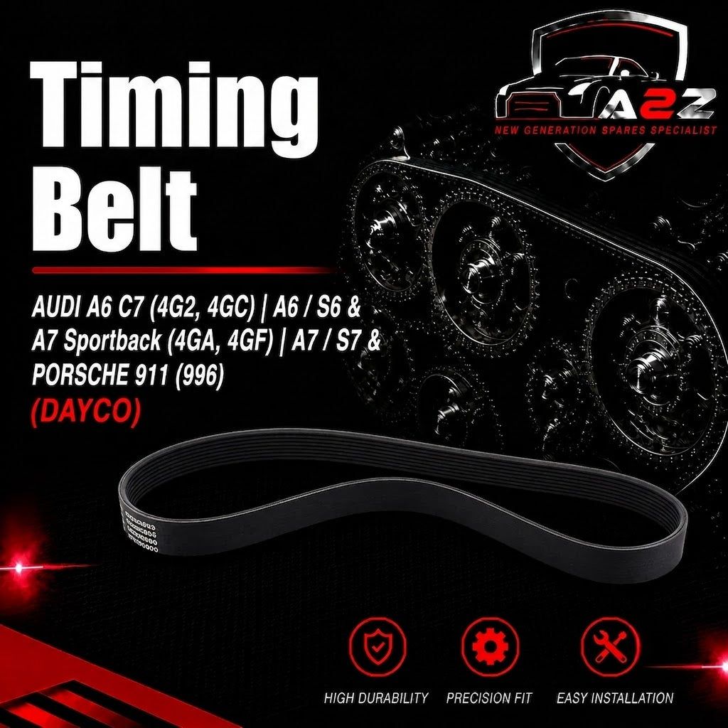 Drive Belt 6PK2285 06E903137AA Compatible With AUDI A6 C7 (4G2, 4GC) | A6 / S6 & A7 Sportback (4GA, 4GF) | A7 / S7 & PORSCHE 911 (996)  Tag-BEL-52