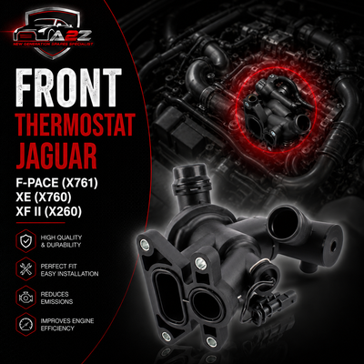 Front Thermostat JDE38476 JDE36843 JDE39871 JDE40345 LR105974 G4D38575AD G4D38575AF Compatible With JAGUAR F-PACE (X761) XE (X760) XF II (X260) Tag No.143
