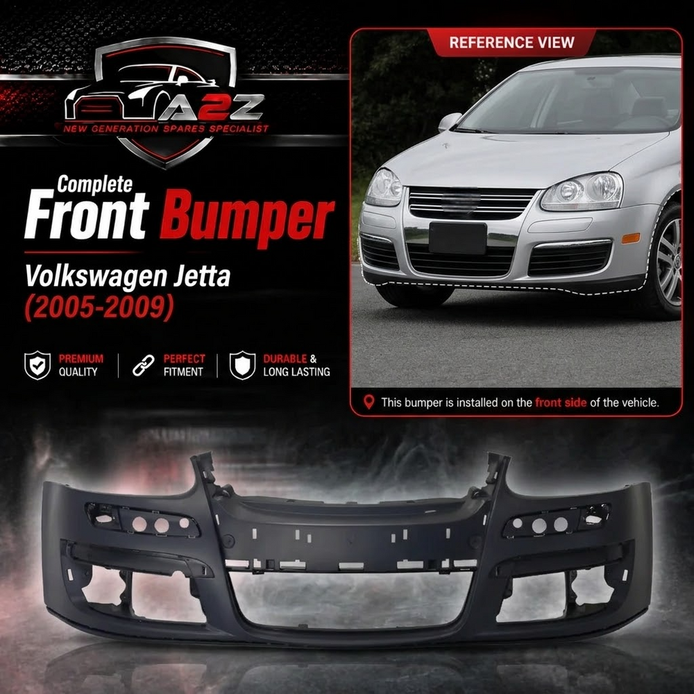 Complete Front Bumper 1K0807217E Compatoble With Volkwagen Jetta (2005-2009) Tag No.143