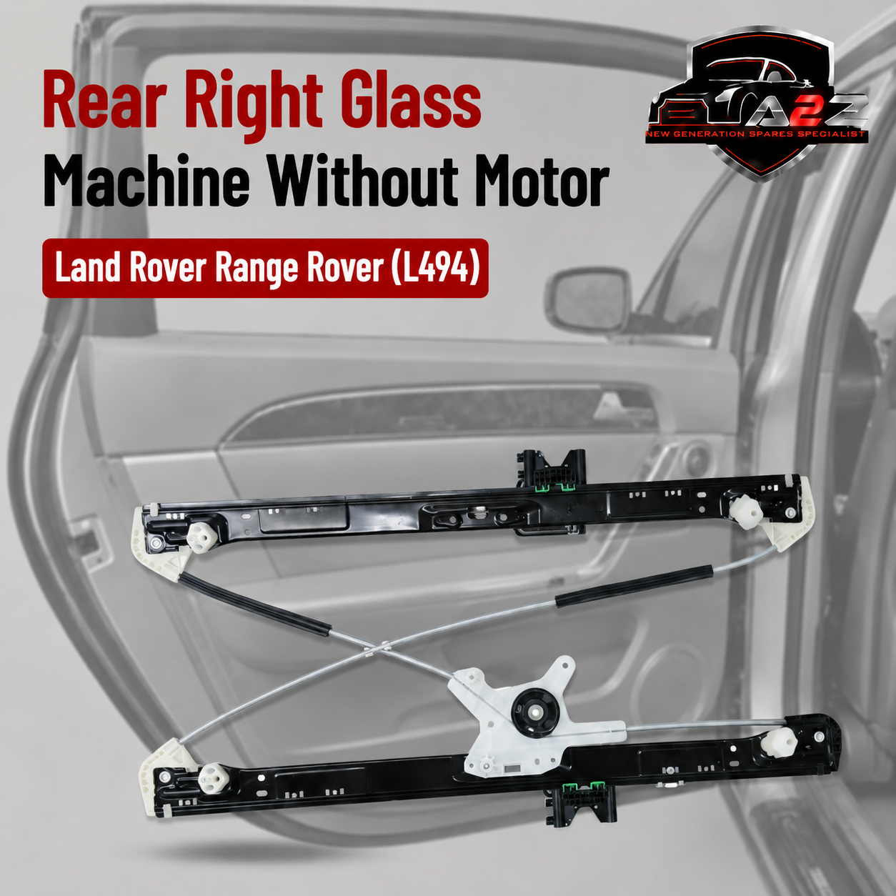Rear Right Glass Machine Without Motor LR078870 LR043936 LR057340 Compatible With Land Rover Range Rover (L494)
