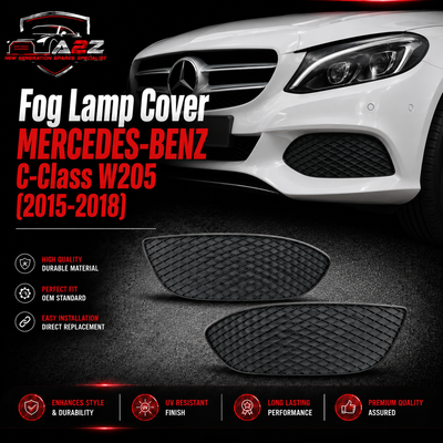 Fog Lamp Cover Right 2058850823 & Left 2058850723 A2058850723 Compatible With MERCEDES-BENZ C-Class W205 2015-2018 tag-271.