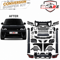 Conversion Bumper Body Kit Compatible With Range Land Rover RR Sport L494 2014-2017 Upgrade To Land Rover RR Sport 2018-2022 Svr Style (Shipping Cost Not Included In Price)