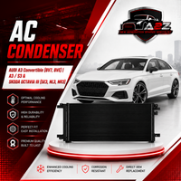 AC Condenser 5Q0816411AN 5Q0816411AB 5Q0816411AM Compatible with  AUDI A3 Convertible (8V7, 8VE) | A3 / S3 & SKODA OCTAVIA III (5E3, NL3, NR3)