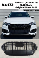 Matt Black Original Show Grill 4M0853651AHVM2 4M0853651G 4M0853651J 4M0853651Q 4M0853651QRN4 4M0853653E 4M0853653G Compatible With AUDI Q7 (2020-2024) Tag No.172