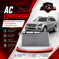 AC Condenser A2515000054 2515000054 Compatible with MERCEDES-BENZ GL-CLASS (X164) &  M-CLASS (W164) & R-CLASS (W251, V251)