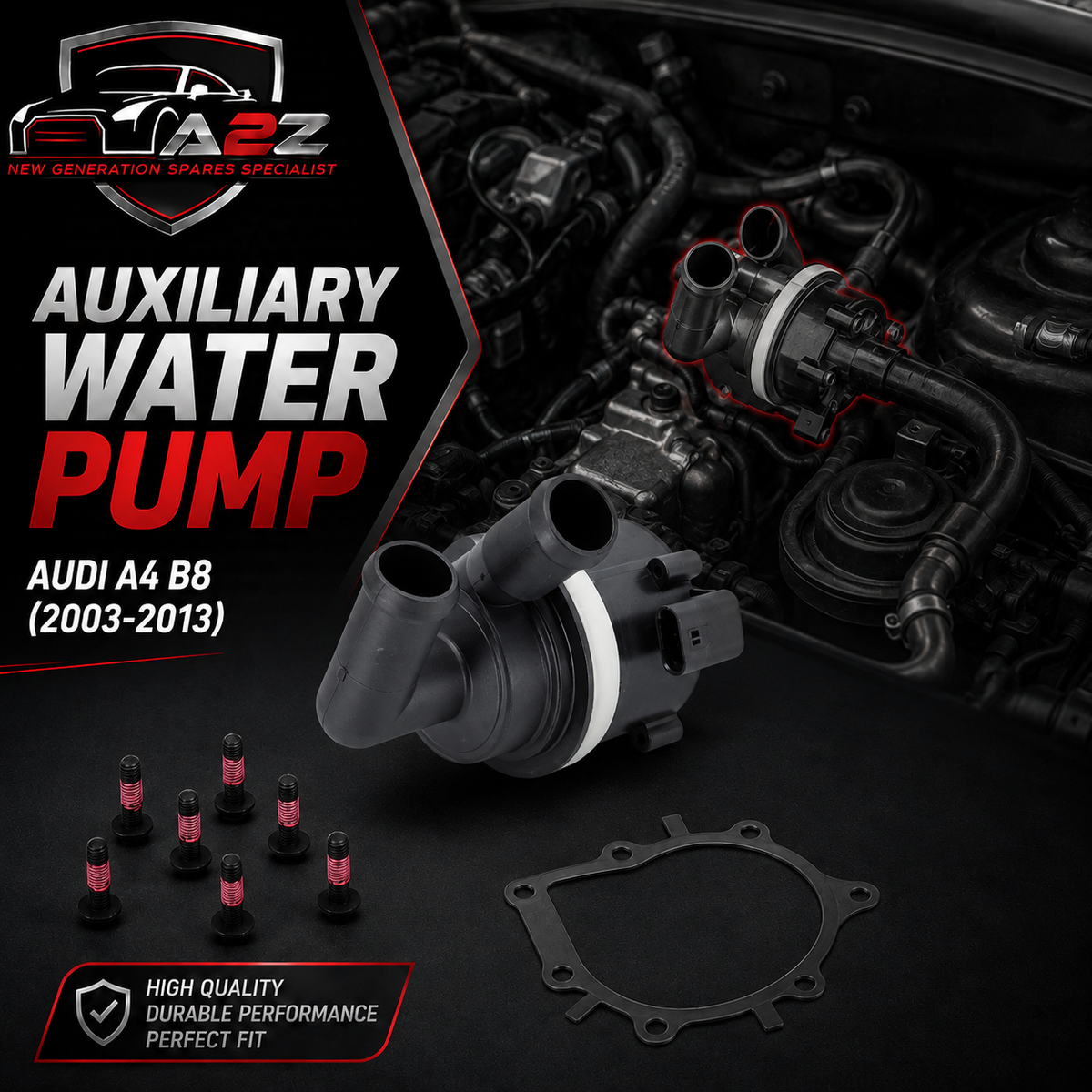 Auxiliary Water Pump WPS7012 5N0965561N Compatible With AUDI   A4 B8, A6 C7, Q5(8RB) (CONTINENTAL)