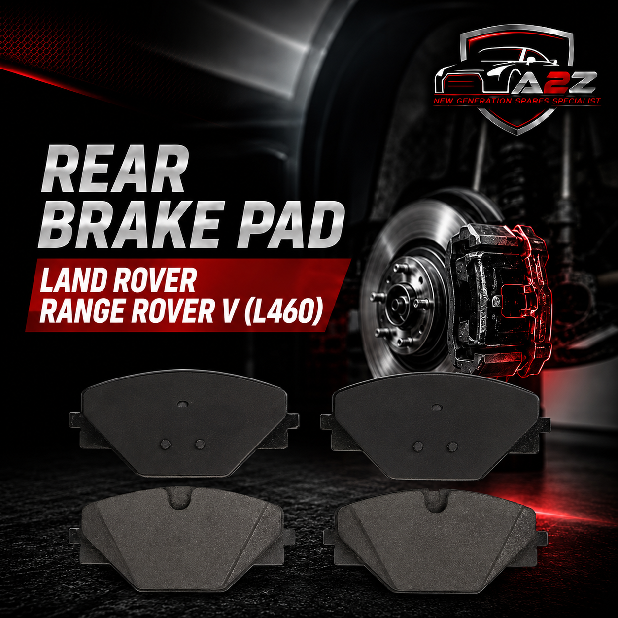 Rear Brake Pad LR156904 2027801 P44032 Compatible With LAND ROVER RANGE ROVER V (L460)
