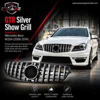 GTR Silver Show Grill Compatible With Mercedes Benz C-CLASS W204 T-2  Tag 13