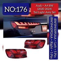 Tail Light Assembly Set Left 8W5945091AA & 8W5945092AA Compatible With Audi A4 (2020-24) Tag No.176