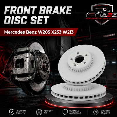 Front Brake Disc Set 0004212712 Compatible With Mercedes Benz W205 X253 W213