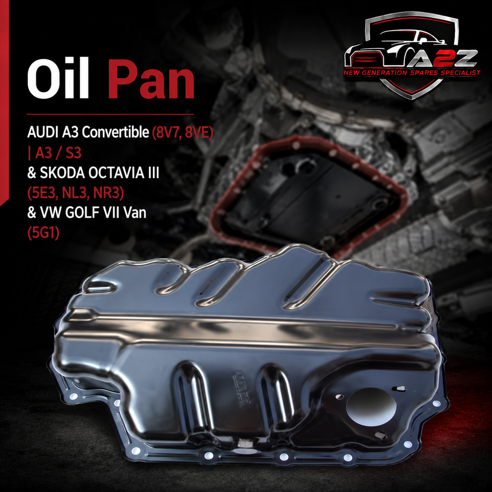 Oil Pan 03L103512DQ Compatible With AUDI A3 Convertible (8V7, 8VE) | A3 / S3 & SKODA OCTAVIA III (5E3, NL3, NR3) & VW GOLF VII Van (5G1)