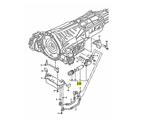 Oil Cooler 0B5325060C 0B5325060A 0B5325060B 0B5325330 AWHT005499A  For A4 A5 A6 A7 Q5 Tag-O-69