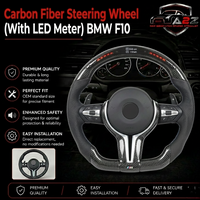 Carbon Fiber Steering Wheel (With LED Meter) Compatible With BMW F10