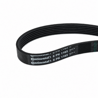 Multi Rib Belt 6PK1165 11288646475 Compatible With BMW 3 (F30, F80), 3 Gran Turismo (F34) (CONTINENTAL)