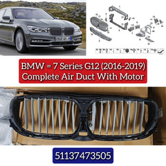 Complete Air Duct With Motor 51137473505 Compatible With BMW 7 SERIES (G12) (2016-2019)