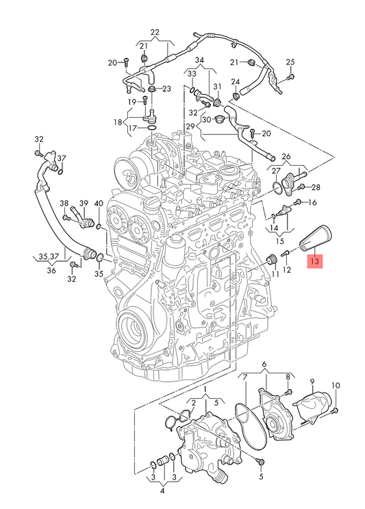 Timing Belt CT1195 06K121605 Compatible With SKODA OCTAVIA III (5E3, NL3, NR3) (CONTINENTAL)