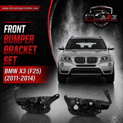 Front Bumper Bracket Left 51117212955 & Right 51117212956 Compatible With  BMW X3 (F25) (2011-2014) Tag No.1721